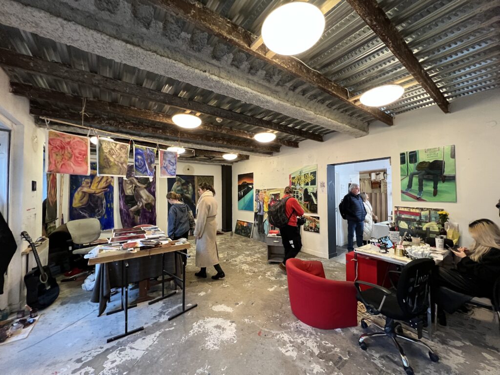 Six floors of studios and galleries where you can see the artists at work.